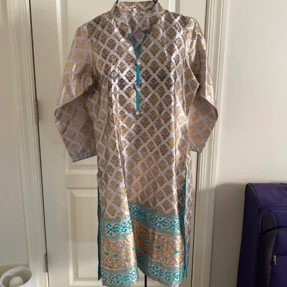 Silk Pakistani Kurti Kurta